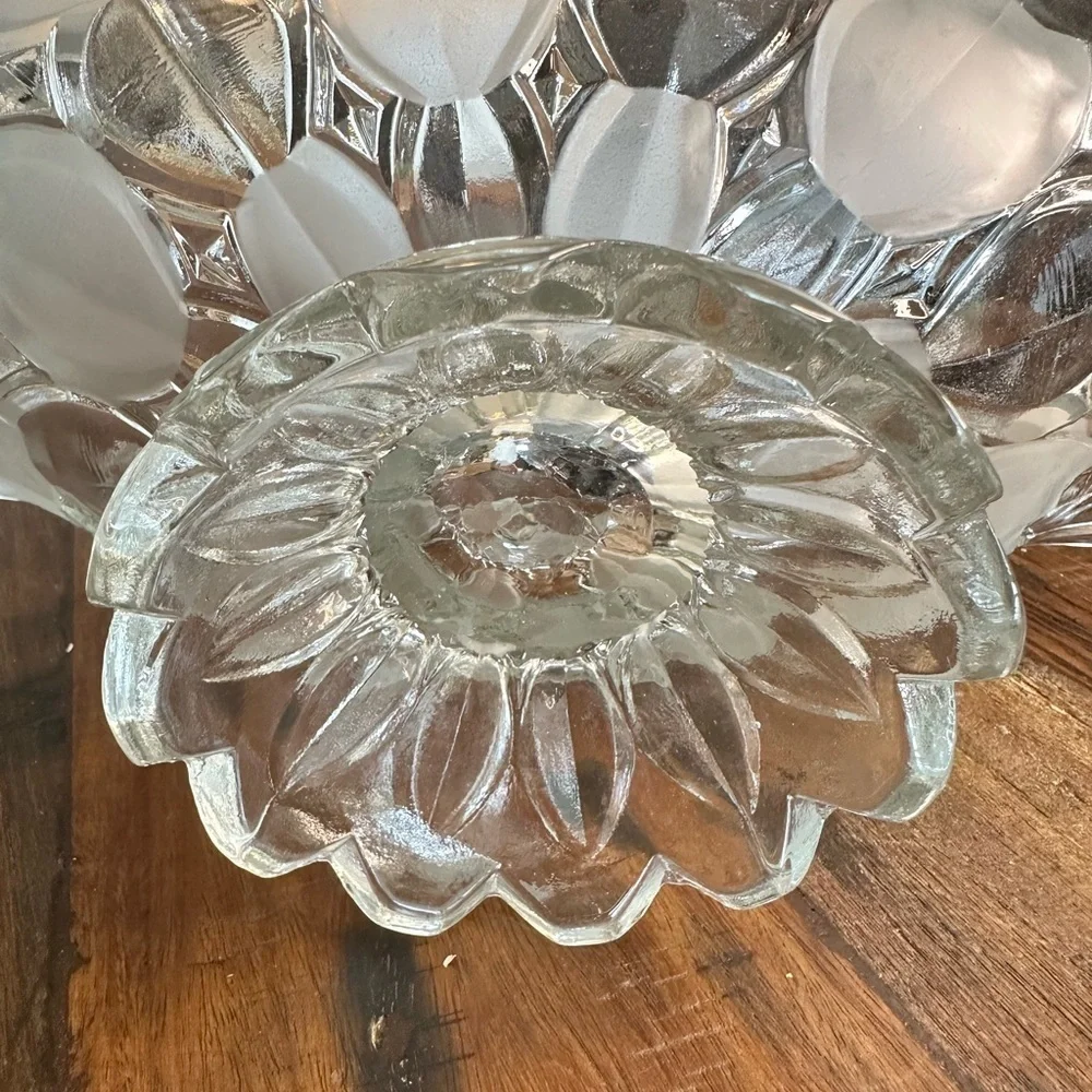 Crystal Clear Studios Moravia Hand Finished Crystal Oval Bowl With Fluted Edge